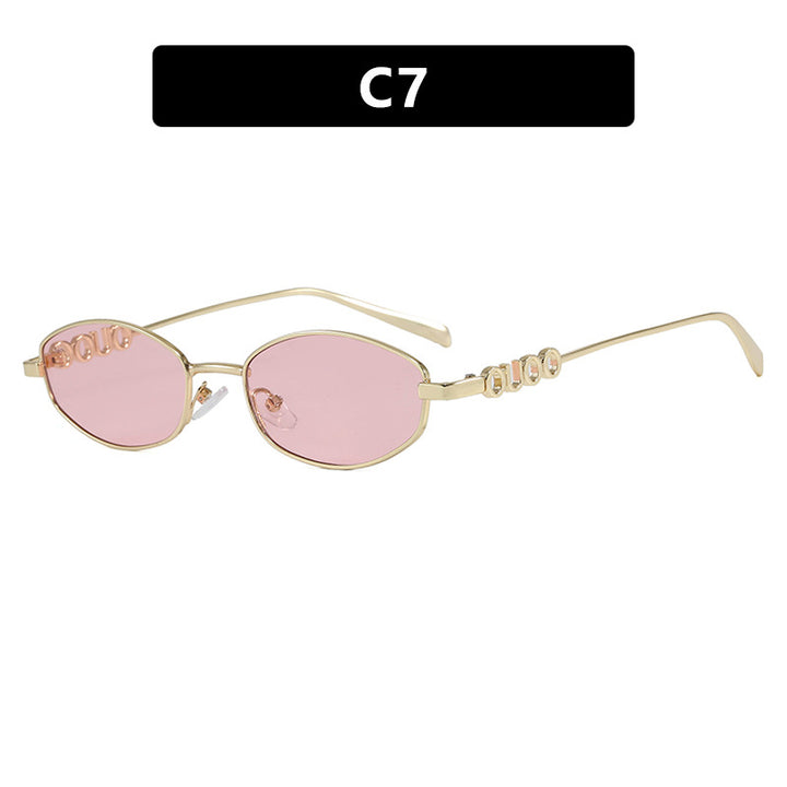 Women’s fashionable sunglasses with elegant stainless steel frame and UV protection Bowlift
