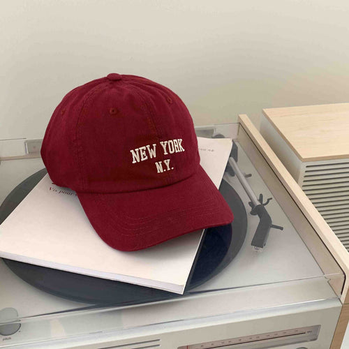 Unisex Embroidered New York Statement Baseball Cap Bowlift