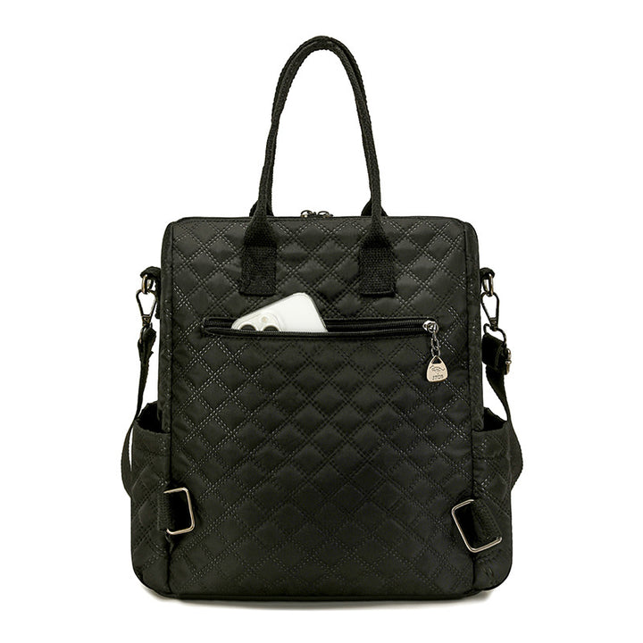 Quilted Multi-Functional Tote Backpack Bowlift