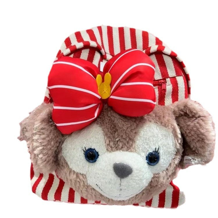 Plush backpack with playful animal design Bowlift