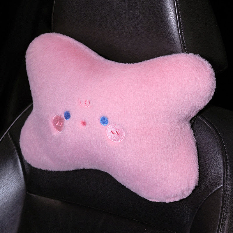 Plush Neck Support Pillow with Animal Design Bowlift