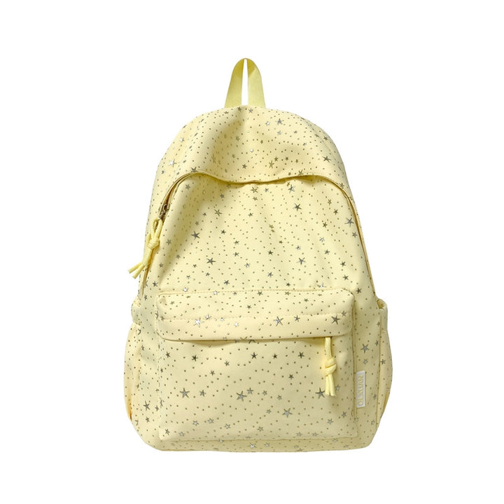 Star-Printed Casual Backpack Bowlift