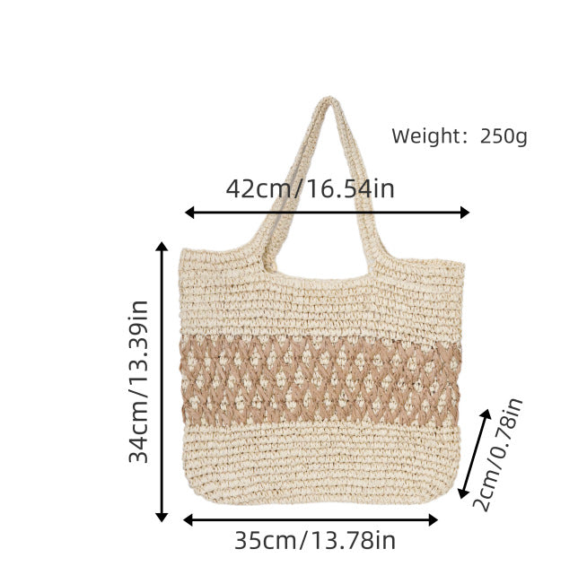Stackable basket bag with decorative pattern element Bowlift