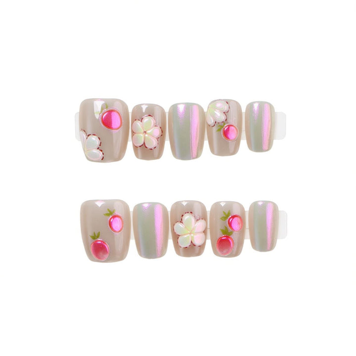 Artfully Embellished Press-On Nail Set Bowlift