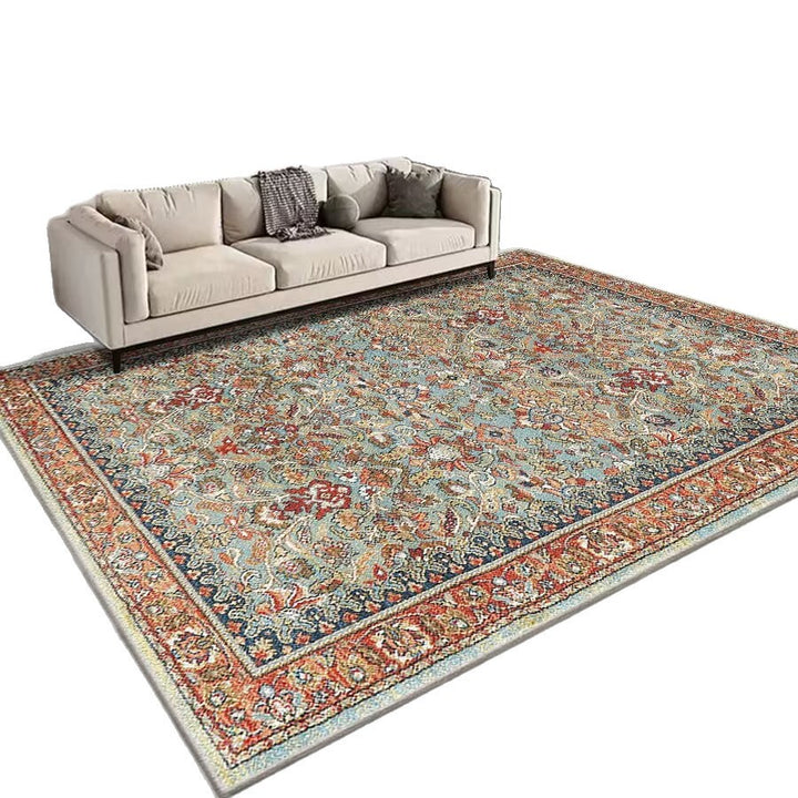 Vintage Floral Patterned Area Rug Bowlift