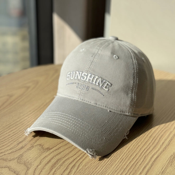 Women's Casual Distressed Baseball Cap Bowlift