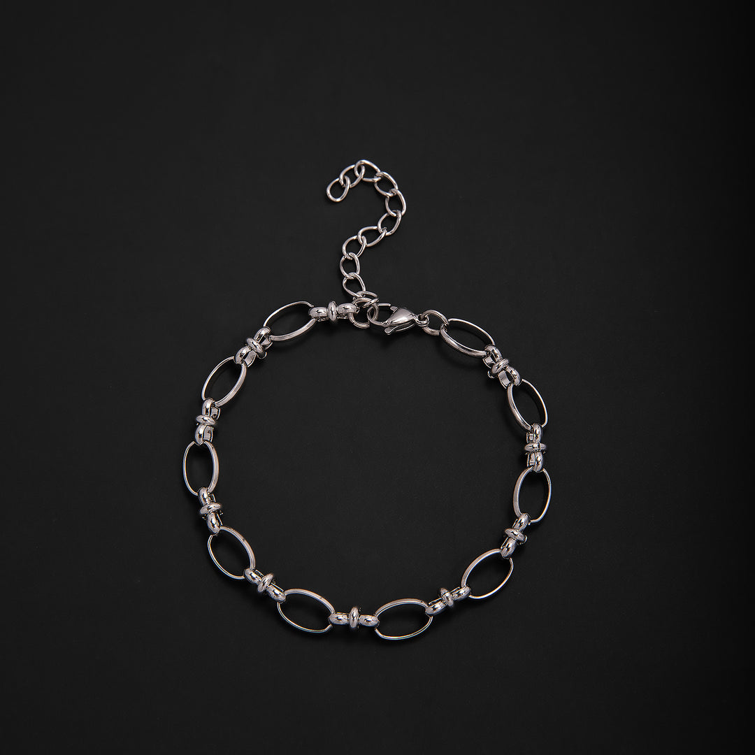 Elegant Geometric Link Bracelet Bowlift