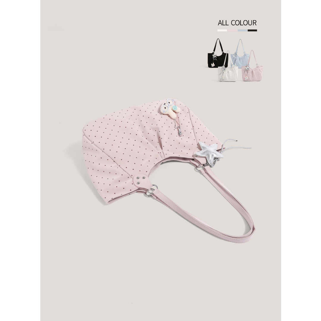 Casual Polka Dot Tote Bowlift