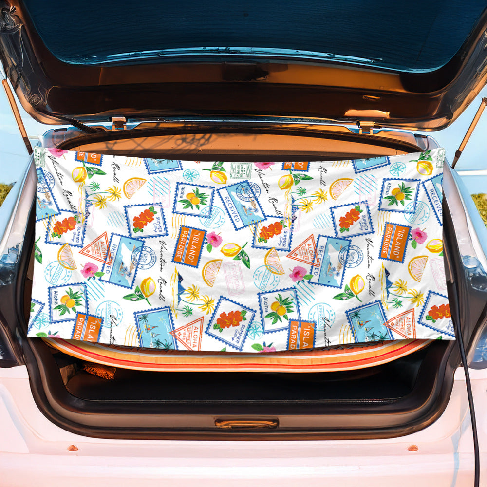 Trunk mat in creative flamingo design Bowlift