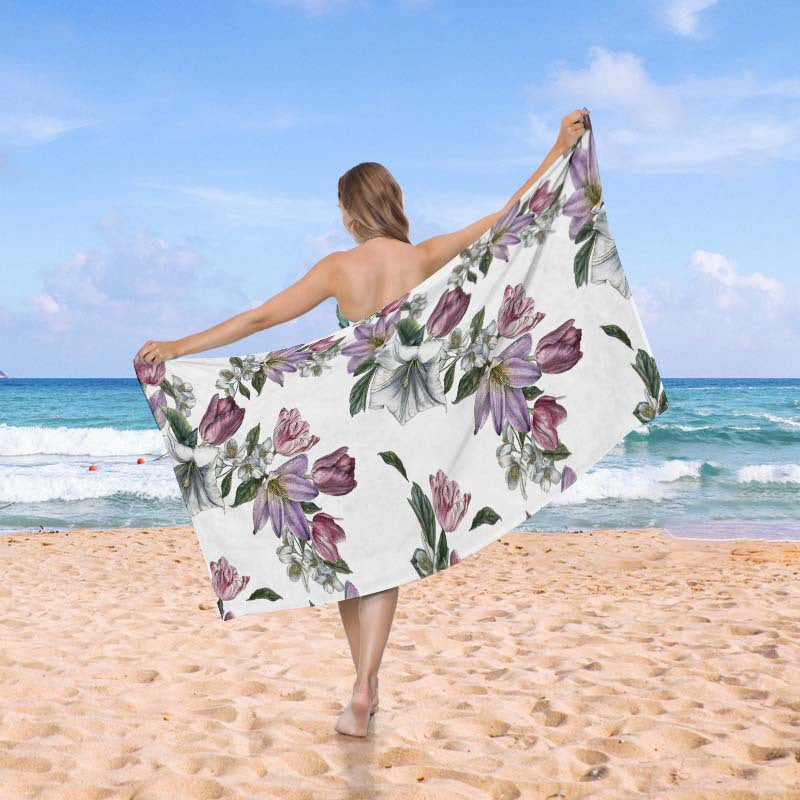 Beach towel in creative wave pattern Bowlift