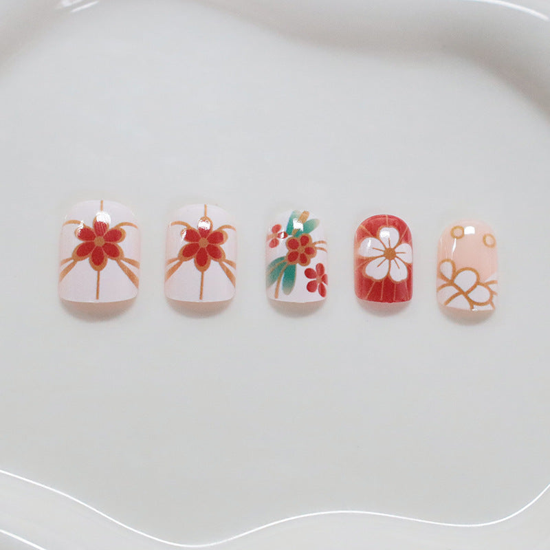 Floral Patterned Nail Art Bowlift