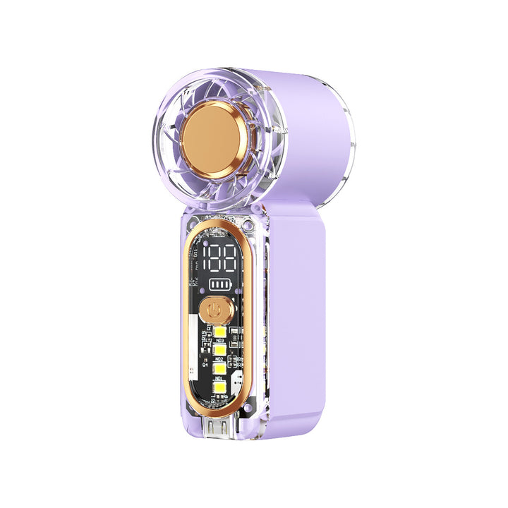 Ladies portable high-performance fan with LED display Bowlift