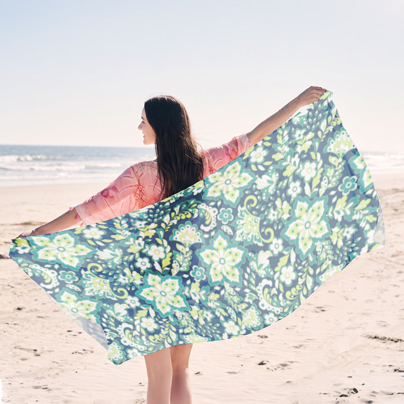 light beach towel with creative jellyfish design Bowlift