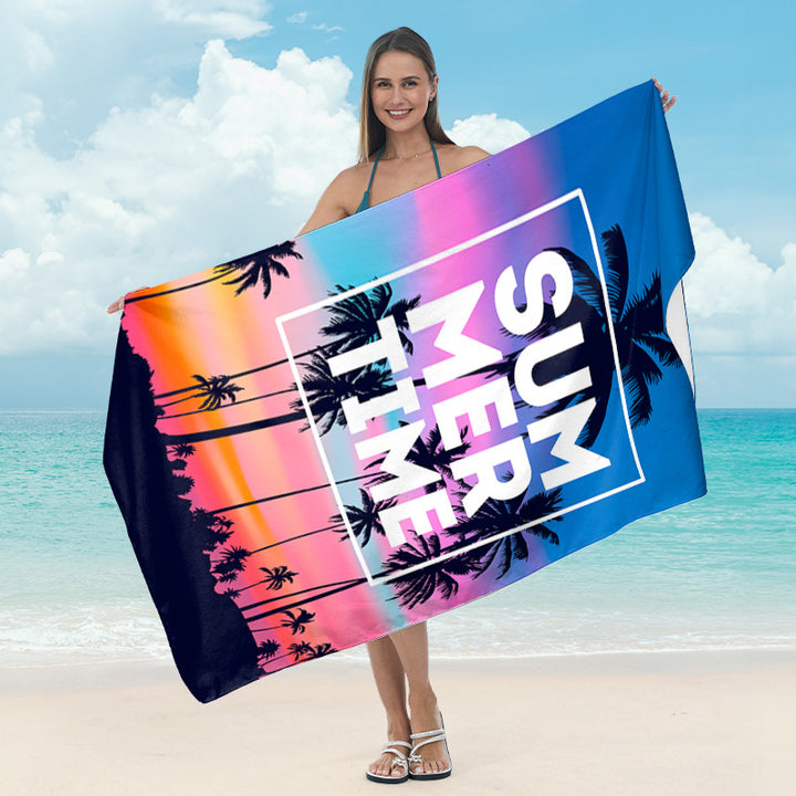 Beach towel with artistic mandala pattern Bowlift