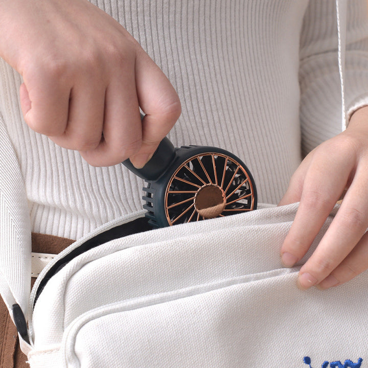 Unisex nan Portable Hand Fan with rechargeable battery, quiet motor and compact base Bowlift