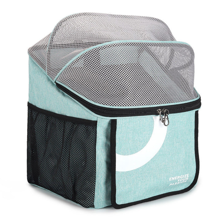 ventilated soft-sided pet carrier backpack with foldable mesh canopy Bowlift