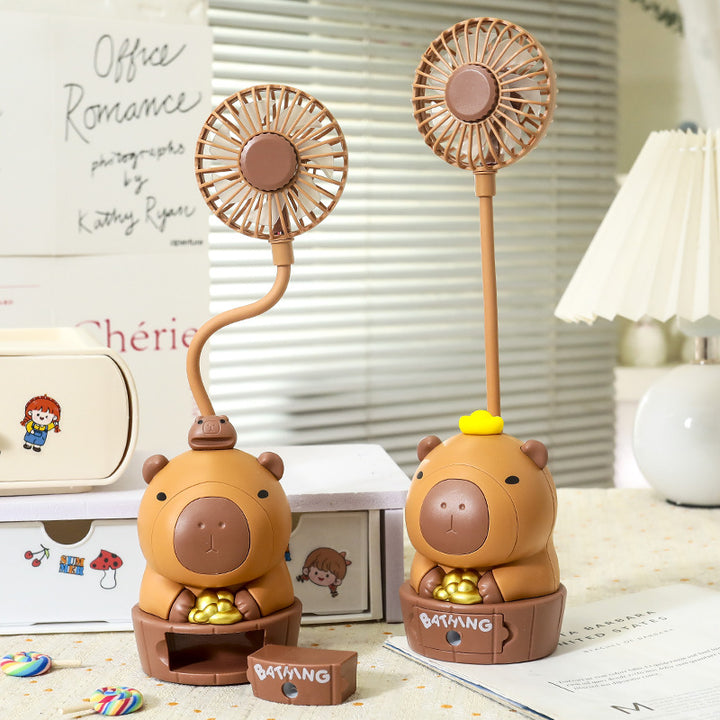 Women portable mini fan with cute animal design Bowlift