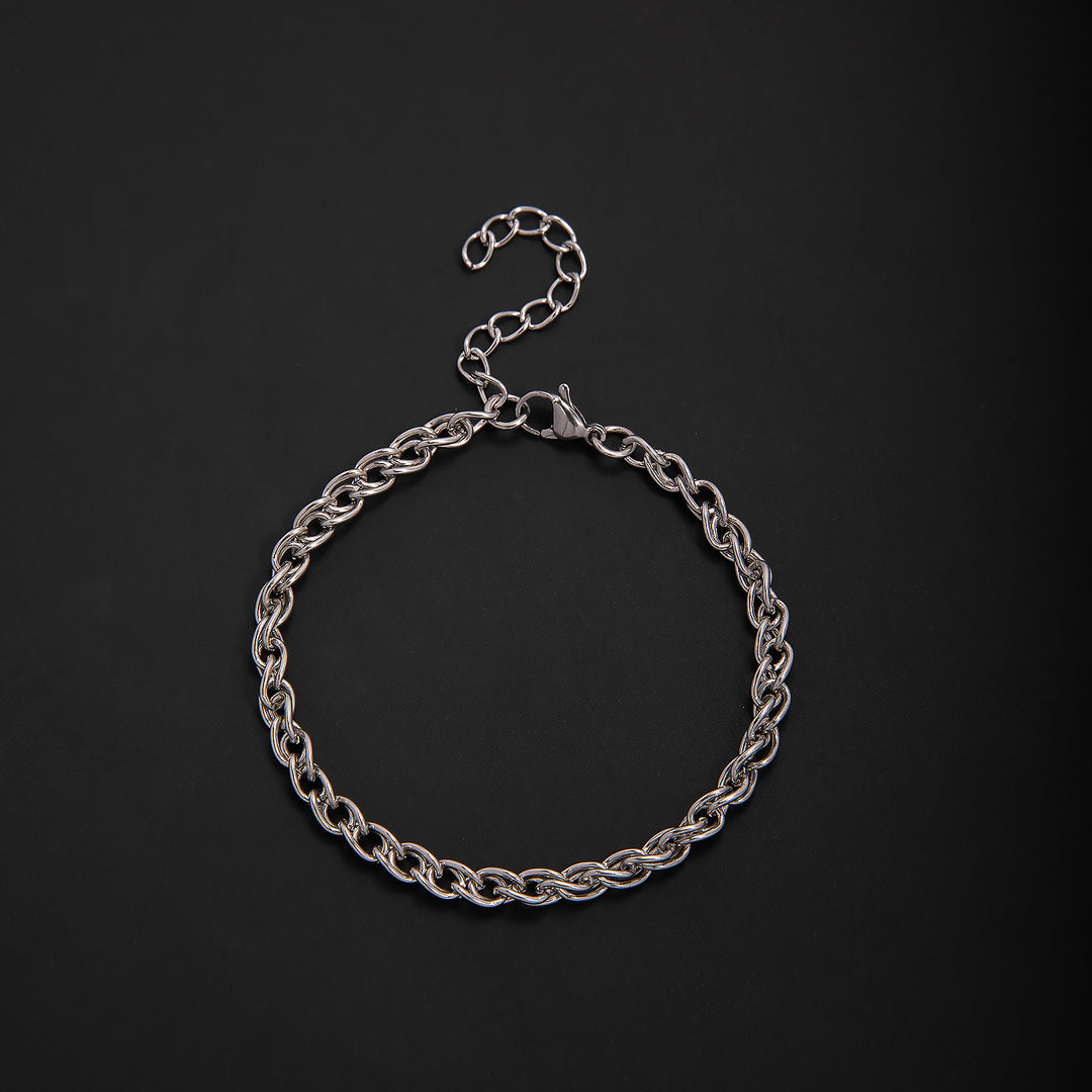 Elegant Geometric Link Bracelet Bowlift