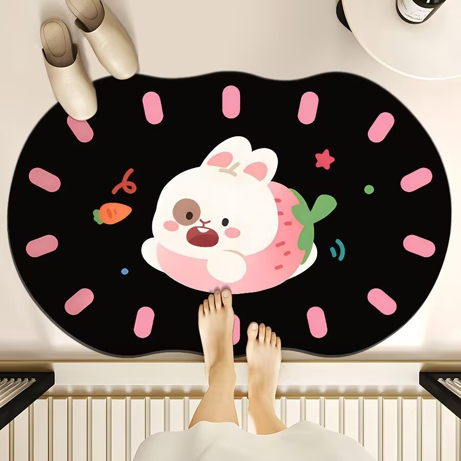 Cute Cartoon Bear Bath Mat Bowlift