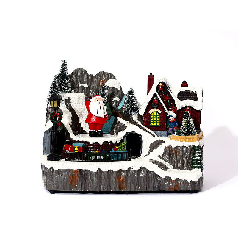 Decorative LED Christmas Village Diorama Bowlift