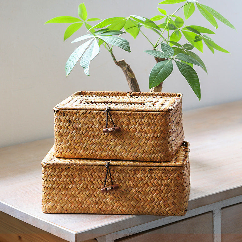 Artisan Woven Storage Box with Dividers Bowlift