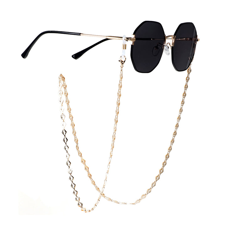 Decorative Diamond-Linked Eyewear Chain Bowlift