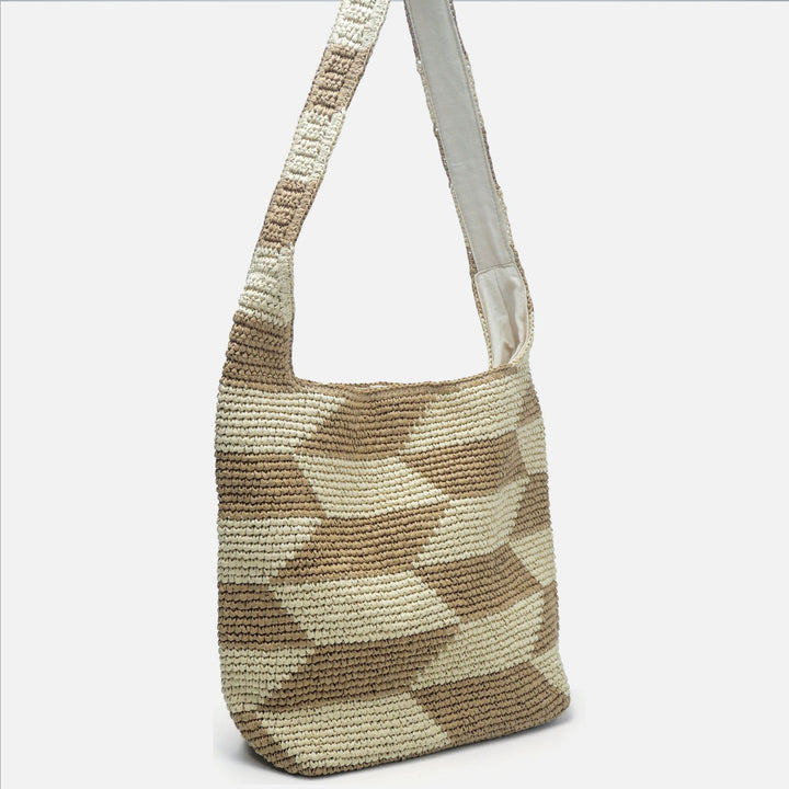 Stylish handbag made of natural weave Bowlift