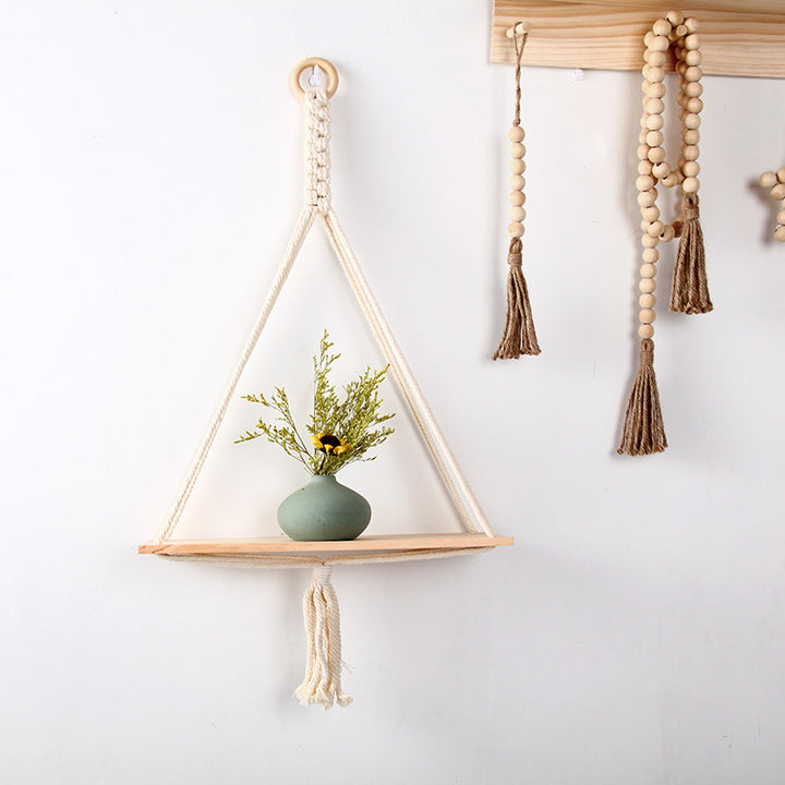 Macrame Triangle Floating Shelf Bowlift