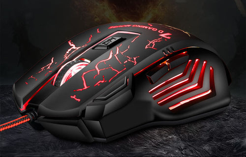 High-Precision Gaming Mouse with Adjustable DPI Bowlift