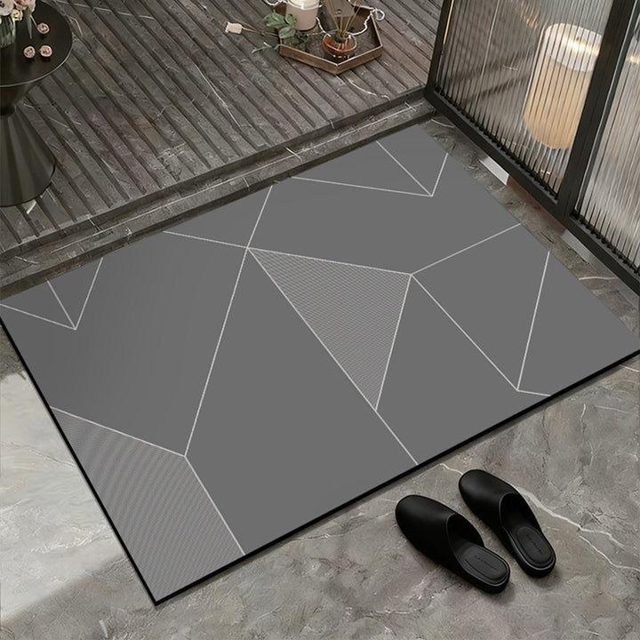 Geometric Patterned Non-Slip Bath Mat Bowlift