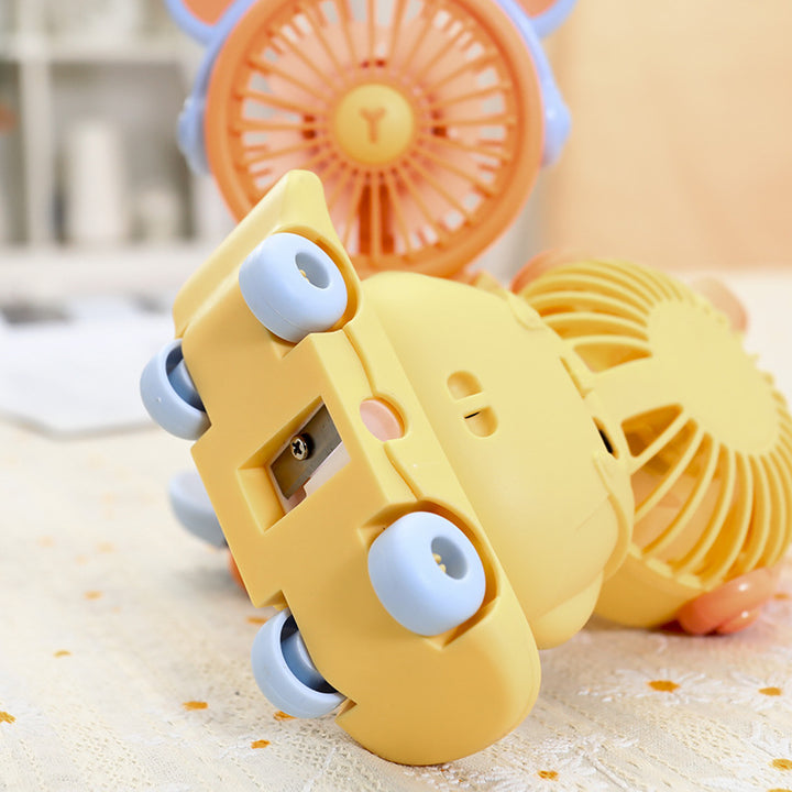 Women Portable Handheld Fan in Creative Animal Design Bowlift
