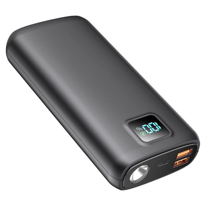 Portable power bank with digital charging display and LED lamp Bowlift