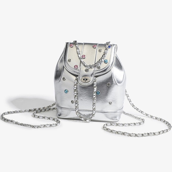 Glamorous Metallic Drawstring Bag Bowlift