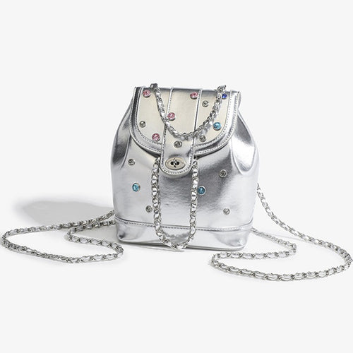 Glamorous Metallic Drawstring Bag Bowlift