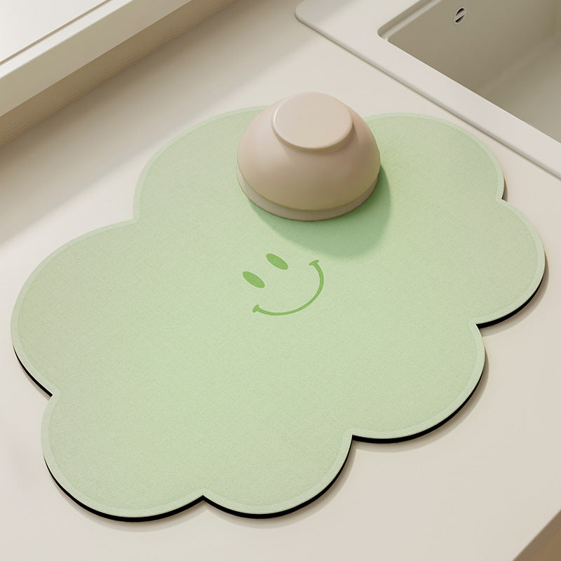 Cute Cloud Shaped Kitchen Counter Mat Bowlift