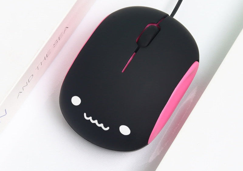 Cute Character Design Wired Mouse Bowlift