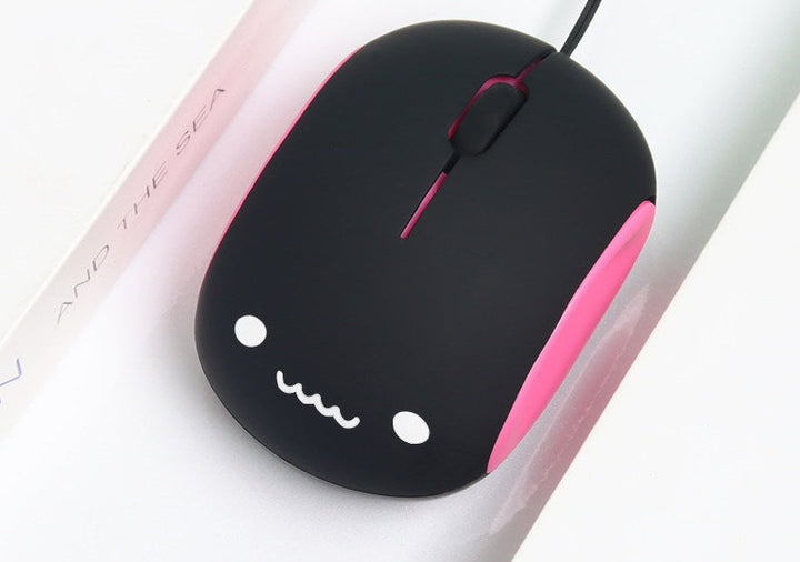 Cute Character Design Wired Mouse Bowlift