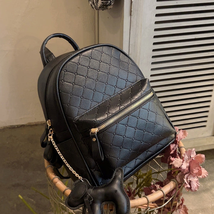 Stylish Textured Mini Backpack Bowlift
