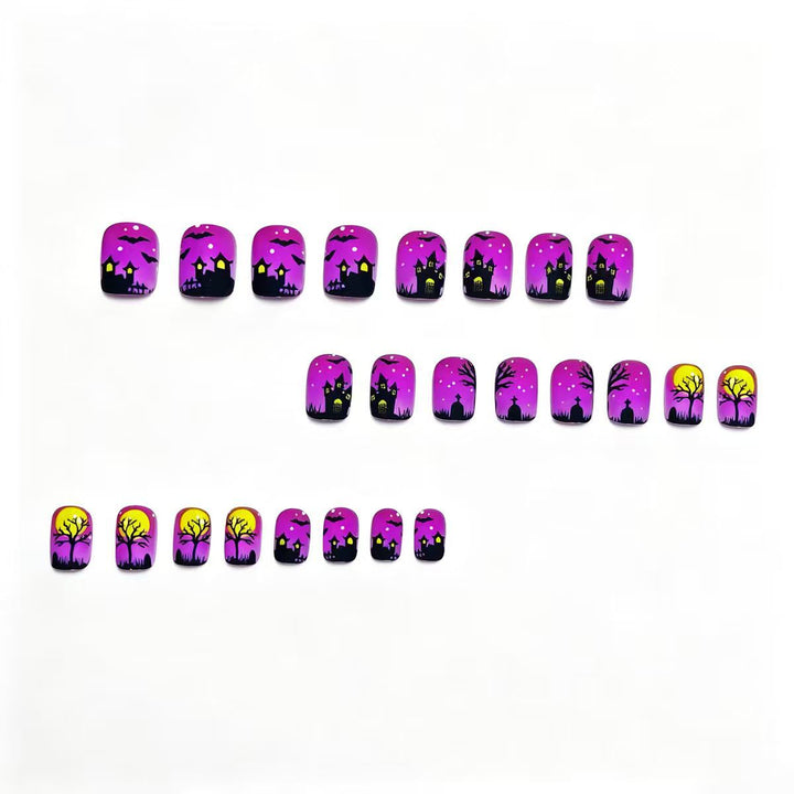 Artificial nails with creepy Halloween motif Bowlift