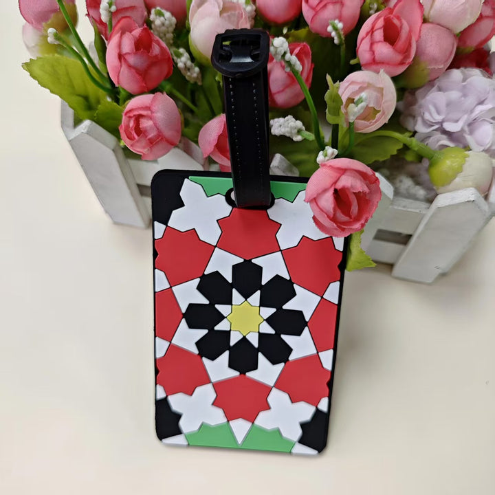 Unisex Luggage Tag in Creative Geometric Design Bowlift