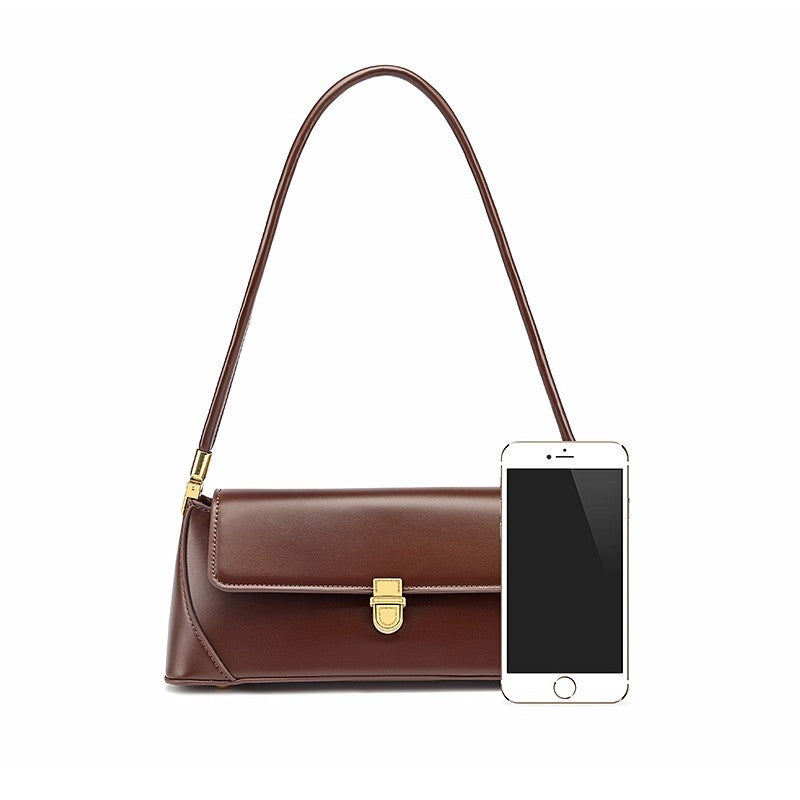 Structured Leather Handbag Bowlift