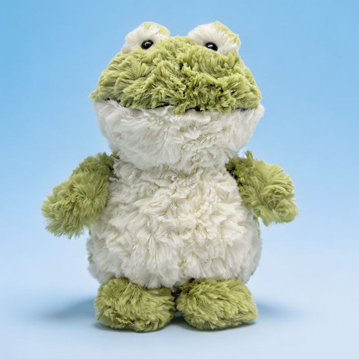 Plush Sitting Duck Soft Toy with Ultra-Soft Faux Fur and Bean-Fill Body Bowlift