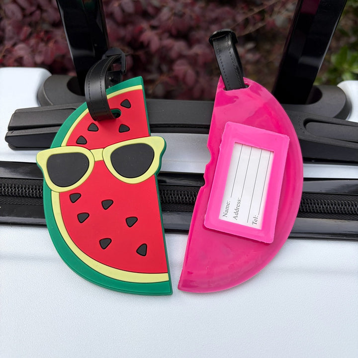 Watermelon-Themed Luggage Tag Bowlift