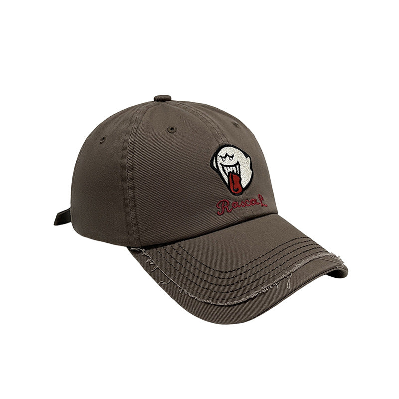 Unisex Embroidered Fun Character Cap Bowlift