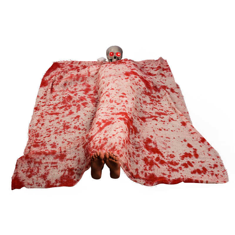 Spooky Blood-Stained Body Bag Decoration Bowlift