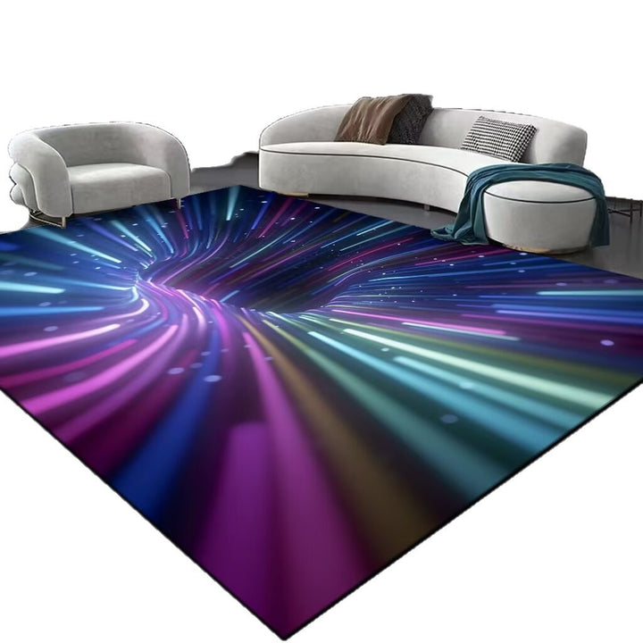 Modern Optical Illusion Area Rug Bowlift