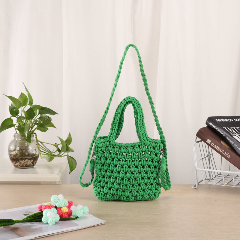 Handcrafted Macrame Shoulder Bag Bowlift