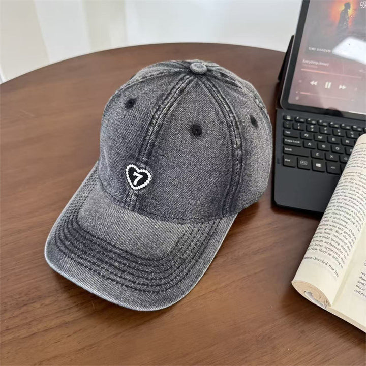 Women's Denim Baseball Cap Bowlift