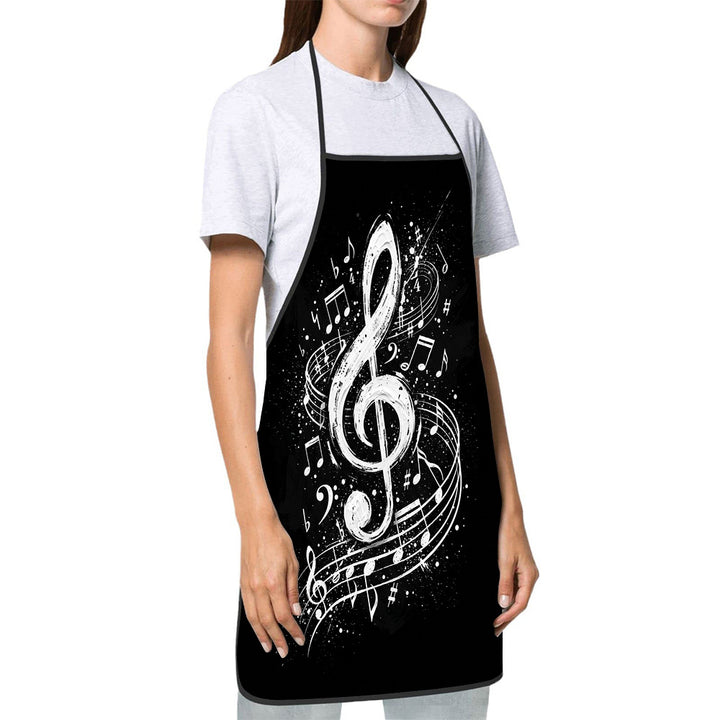 Dog Lover Full-Coverage Kitchen Apron With Adjustable Neck Strap And Waterproof Polyester Shell