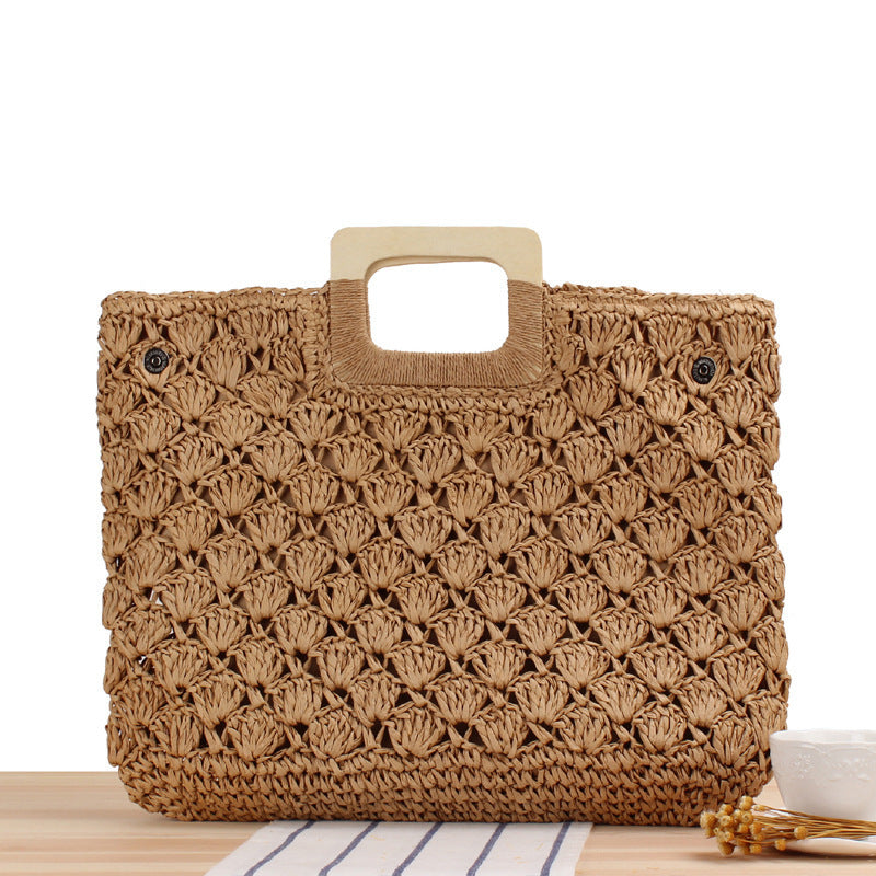 Macrame Tote Bag with Stylish Handle Bowlift